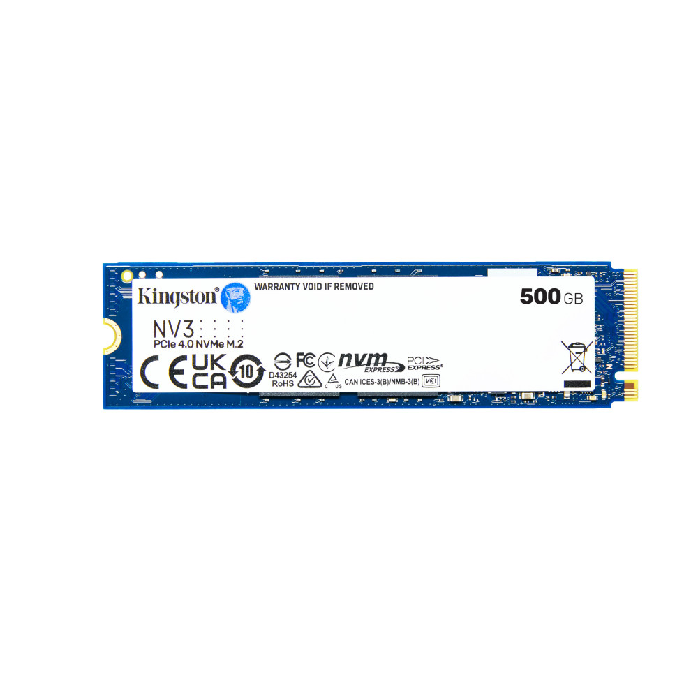 Ổ SSD Kingston NV3 500Gb (NVMe PCIe/ Gen4x4 M2.2280/ 5000MB/s/ 3000MB/s)