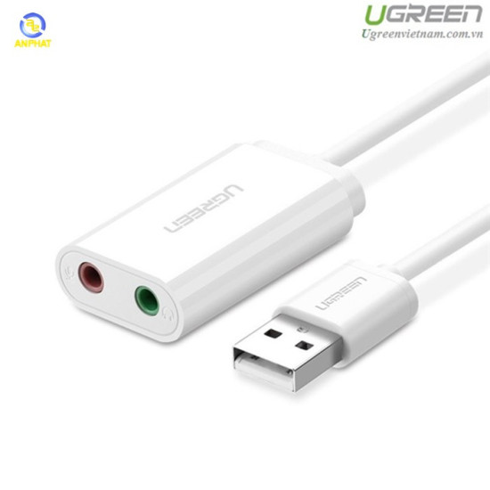 Card sound USB 2.0 to 3.5mm chính hãng Ugreen 30143
