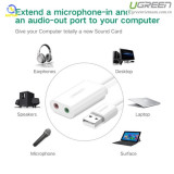 Card sound USB 2.0 to 3.5mm chính hãng Ugreen 30143